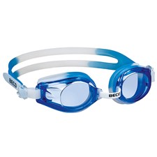 RIMINI Schwimmbrille blau Profikinderschwimmbrille, 100% UV-Schutz geteiltes Kop