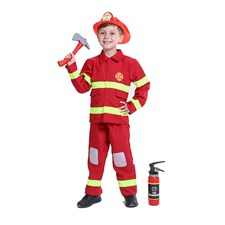 Feuerwehrmann mit Helm Gr. 128