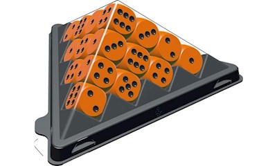 Mini Würfelpyramide - Orange