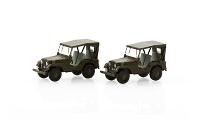 Set mit 2 Willy's Jeep M38A1 Schweizer Armee