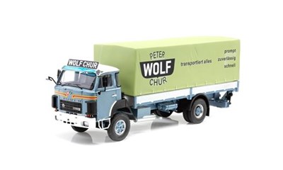 Saurer D250B Pritsche Plane Wolf Chur