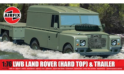 LWB Land Rover (Hard Top) & Trailer