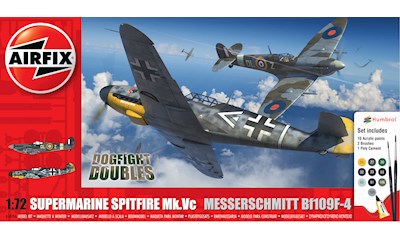 Supermarine Spitfire Mk.Vc vs Bf109F-4 Dogfight Double