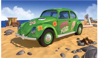 QUICKBUILD VW Beetle Flower-Power