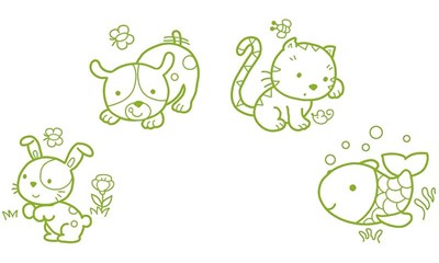 Baby Stempel Haustiere ECO