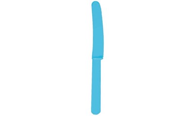 10 Kunststoff-Messer hellblau