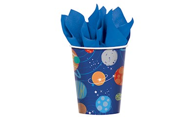 8 Kartonbecher Blast Off 250ml