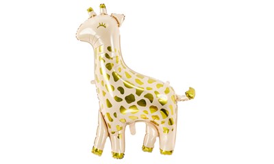 Folienballlon Giraffe 100 x 120cm selbstschliessendes Automatikventil