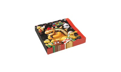 20 Servietten Super Mario 2-lagig, 33x33cm