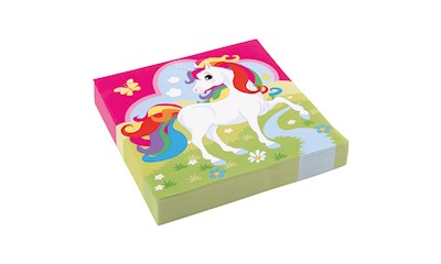 20 Servietten Einhorn 33x33cm