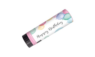 2 Konfetti Kanonen Happy Birthday Pastel