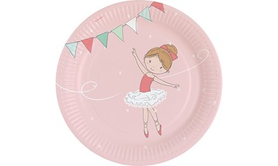 8 Kartonteller 23cm Little Dancer