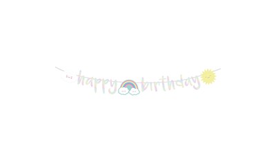 Partykette Rainbow & Cloud 180cm