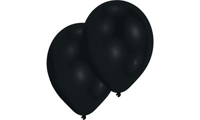 10 Ballone Schwarz 27.5cm in Beutel