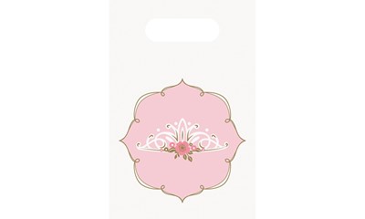 8 Partybeutel Princess aus Papier
