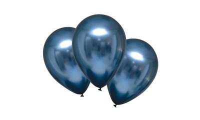 6 Latexballons Satin Luxe Azure 27.5cm