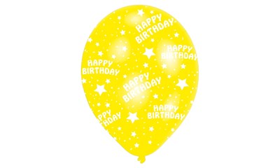 6 Ballone Happy Birthday ass.