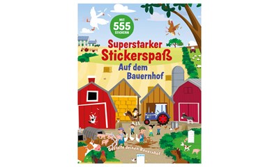 Superstarker Stickerspass Auf dem Bauernhof, 28x21 cm, 48 Seiten, 555 Sticker, 5