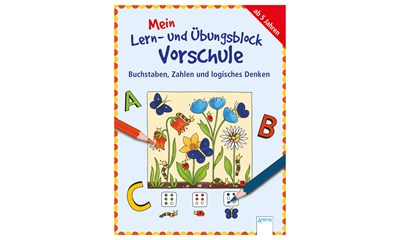 Mein Lern- und Übungsblock Vorschule, 80 Seiten, 20x15 cm, ab 5+