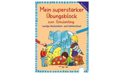 Mein Superstarker Übungs- Block zum Schulanfang, 192 Seiten, 20x15 cm, ab 6+