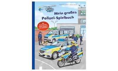 Mein grosses Polizei-Spiel- buch, 12 Seiten, 25x32 cm, Spieleffekte, ab 2 Jahren