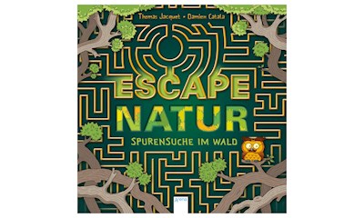 Escape Natur Spurensuche im Wald, 64 Seiten, 21x21 cm, für Knobelfans, ab 8 Jahr