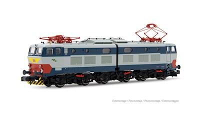 FS Elektrolokomotive E.656 2. Bauserie mit Seitendämpfern blau/grau Ep. V