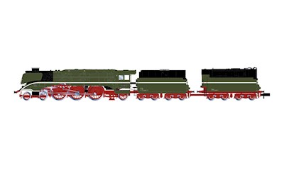 DR Dampflokomotive 02 0201-0 chromgrün weisse Zierlinie Ölfeuerung und Zusa
