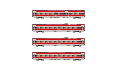 FS Trenitalia 4-teiliges Set Zwischenwagen Frecciarossa ETR 1000 Ep. VI