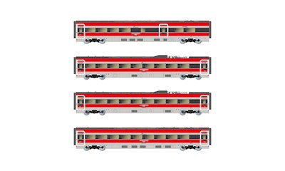 FS Trenitalia 4-teiliges Set Zwischenwagen Frecciarossa ETR 1000 Ducati Ep. V