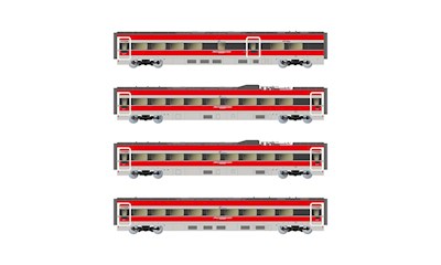 FS Trenitalia 4-teiliges Set Zwischenwagen Frecciarossa ETR 1000 Le plaisir d'
