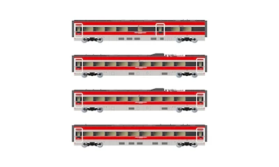 FS Trenitalia 4-teiliges  Set Zwischenwagen Frecciarossa ETR 1000  Le plaisir d'