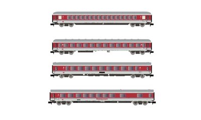DB AG 4 Reisezugwagen IC 1xApm, 2xBm, 1xArm Ep.V