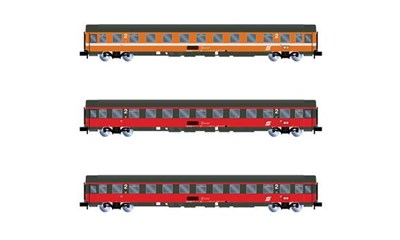 EC Mozart 3x Reisezugwagen ÖBB ASet 2 Ep. IV