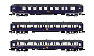 CIWL 3 Wagen Train Bleu WR + 2x Lx Set 2Ep. III
