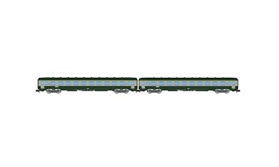 SNCF 2er-Set DEV AO Personenwagen (2x B10) grün/g