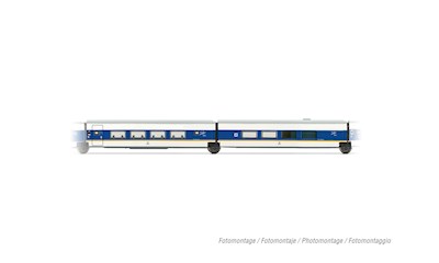 RENFE 2er-Set Talgo 200 1st BR + Barwagen weiss/bl