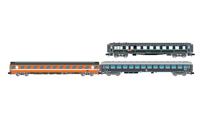 FS Alpen-Express Rome - Munich 3-teil. Set WR + Eurofima B C1 + UIC-X 64 B g