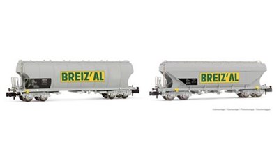 SNCF 2 Silowagen 4-achs.BREIZ'AL Ep.IV-V