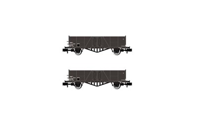 SNCF 2 Hochbordwagen 2-achs.Tw Ep. IIIa