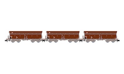 DB AG 3 Selbstentladewagen Fals164 braun Ep. V