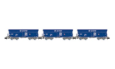 PKP Cargo 3 Selbstentladewagen Falls blau Ep. VI