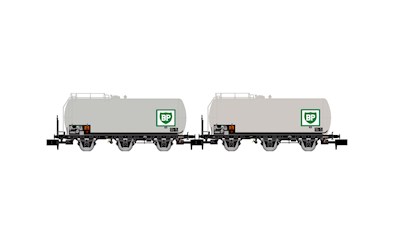 SNCF 2er-Set 3-achsiger Kesselwagen BP Ep.IV