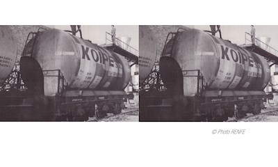 RENFE 2er-Set 3-achsiger Kesselwagen Koype Ep.IV