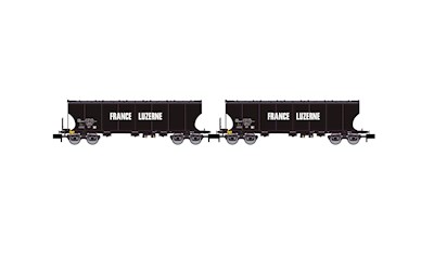 SNCF 2er-Set 4-achsiger Getreidewagen FRANCE LUZER