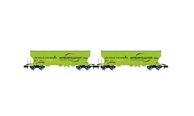 CZ-InterfrachT 2er-Set 4-achsiger Getreidewagen Ep