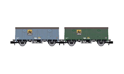 RENFE 2 gedeckte Güterwagen J3 Nitrato de Chile  Ep. III