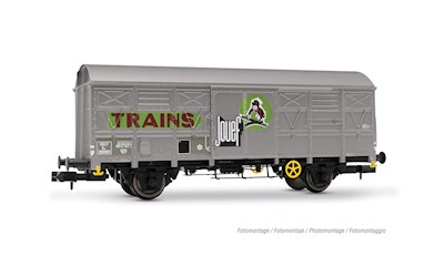 SNCF 2-achsiger gedeckter Güterwagen G4 JOUEF Trains mit Permaplex-Wänden Ep