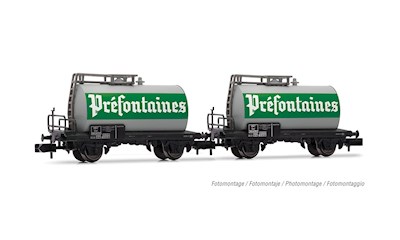 SNCF 2-teiliges  Set 2-achsiger Kesselwagen BYRRH  Ep. IV