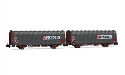 SNCF 2-teiliges Schiebeplanenwagen Kijls K70 2-achsig Citroën Ep. IV-V
